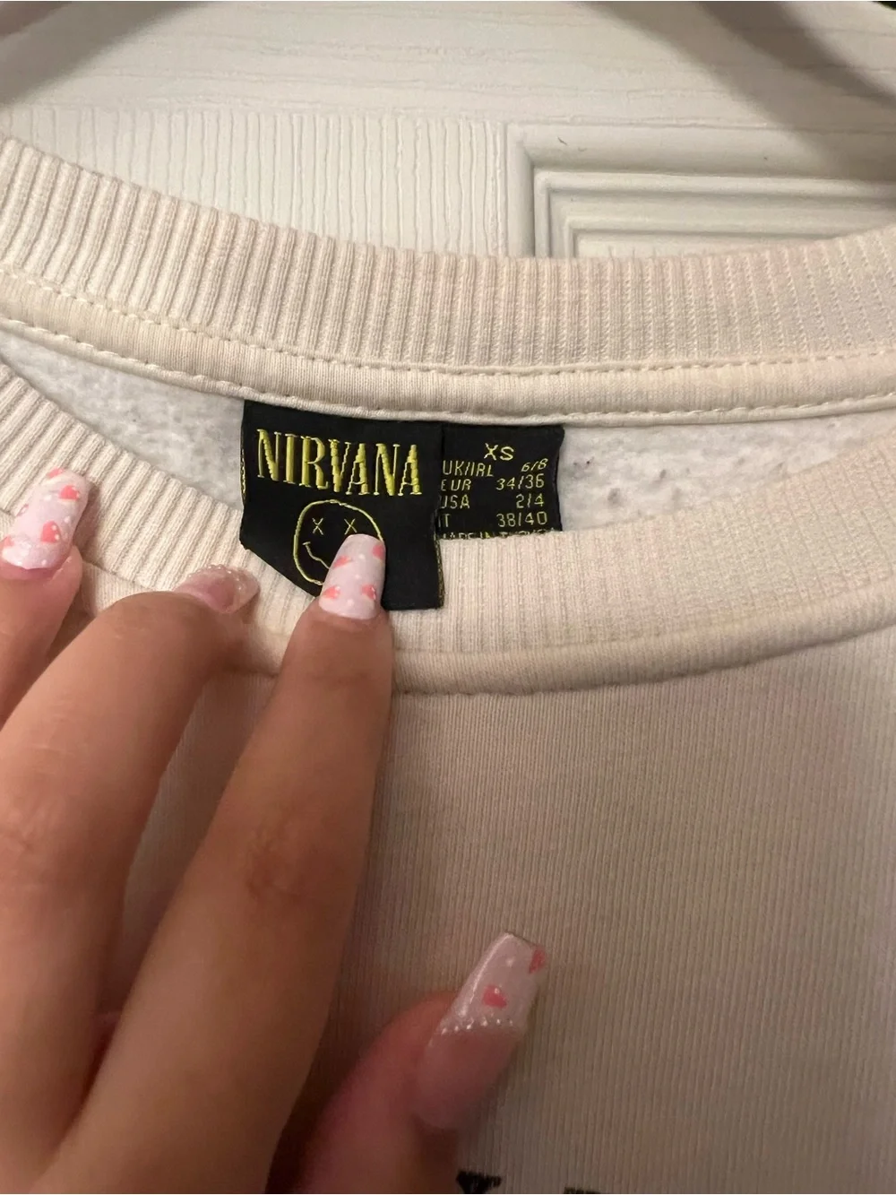 NIRVANA Off-White Crewneck Sweatshirt - Picture 7 of 7